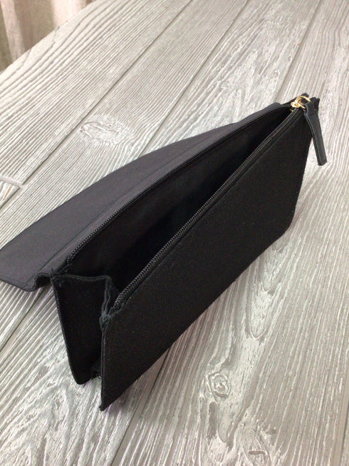Armani Black Cutch Canvas Purse